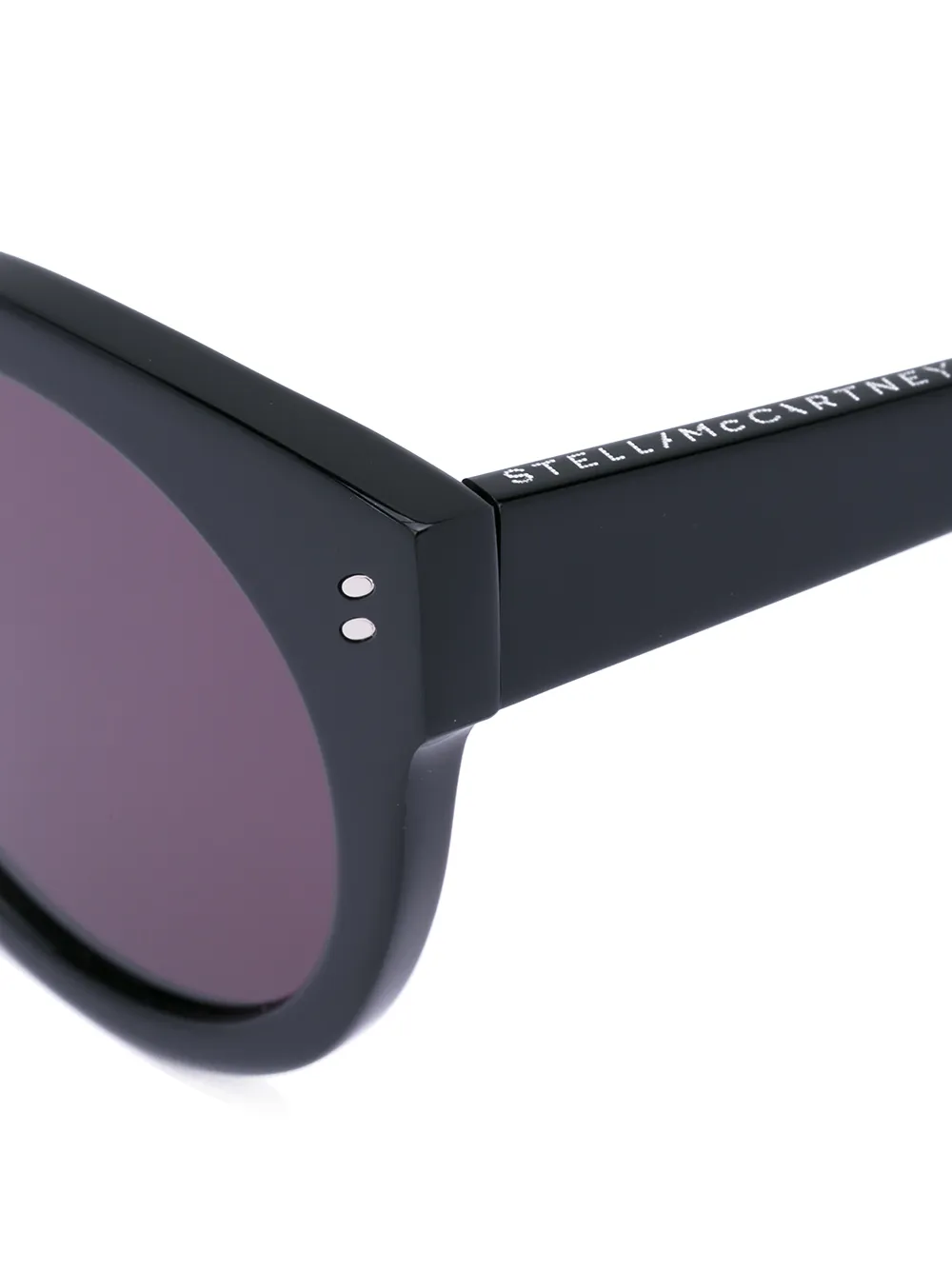 Stella McCartney Eyewear oversized ronde zonnebril Zwart