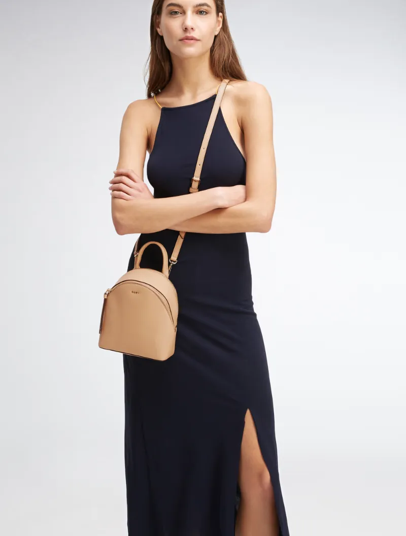 DKNY Mini Bryant Park Cross Saffiano Backpack, Neutrals ModeSens