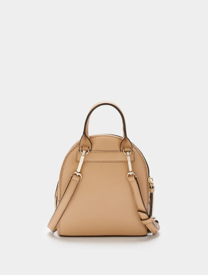 DKNY Mini Bryant Park Cross Saffiano Backpack, Neutrals ModeSens