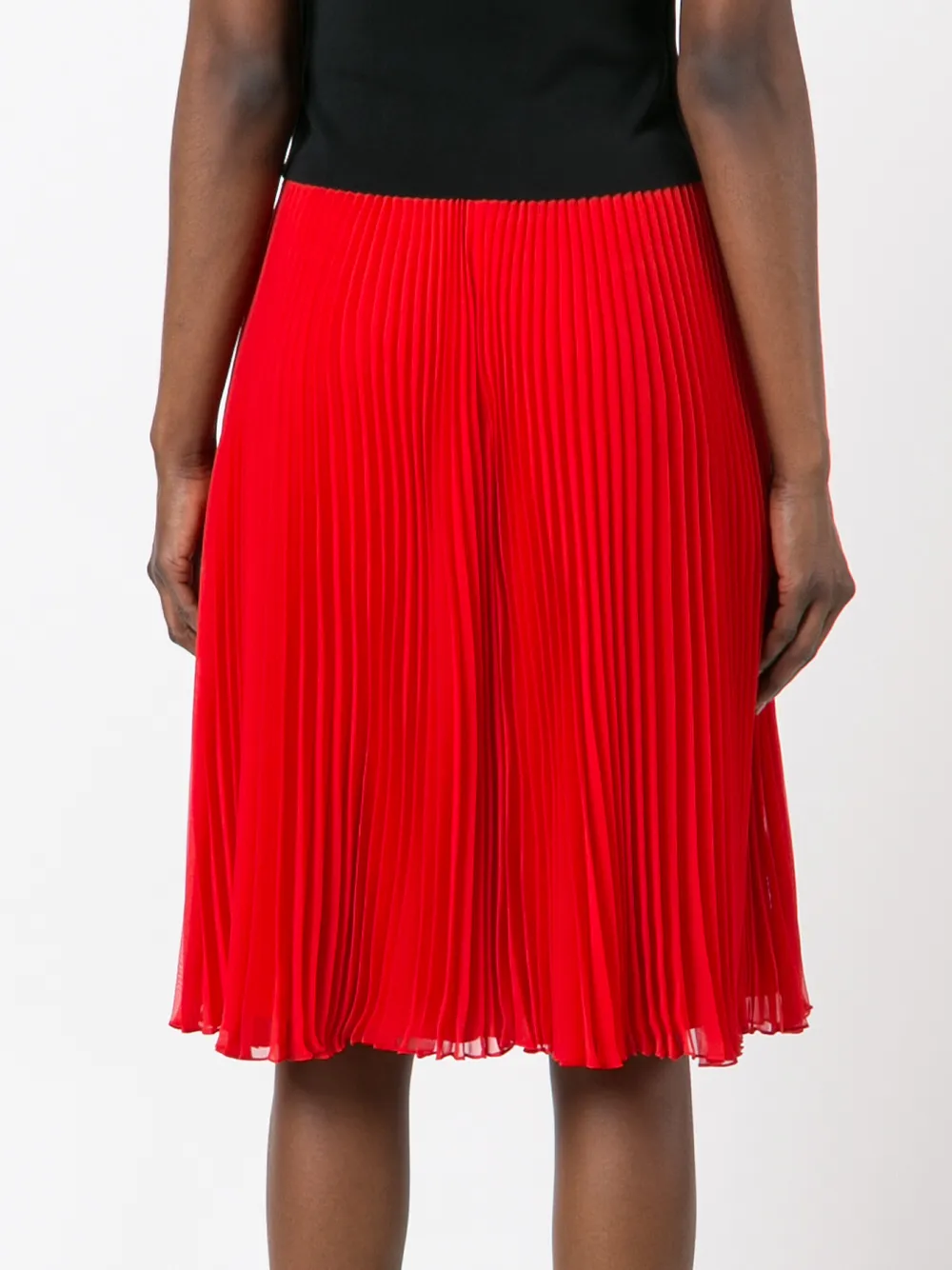 Givenchy plissè mid-length skirt Rood