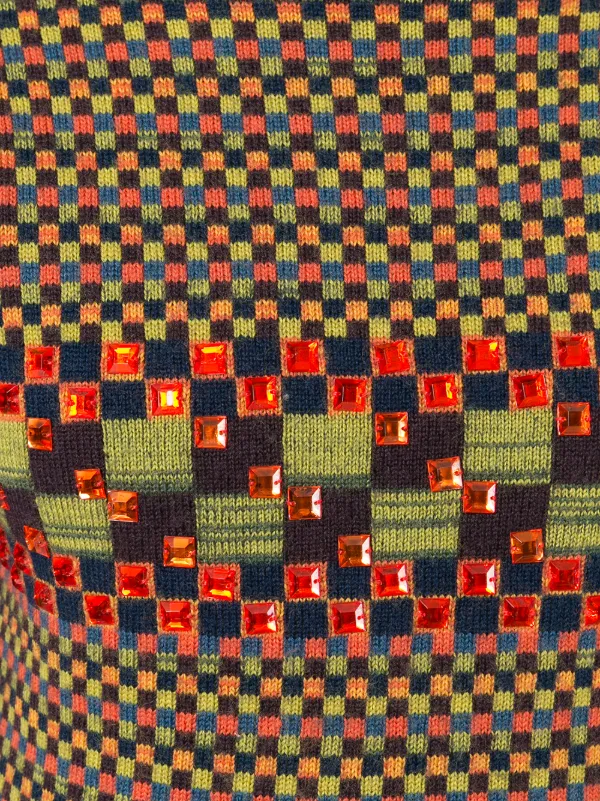 Jean Paul Gaultier Pre-Owned チェック柄 タートルネックセーター 通販