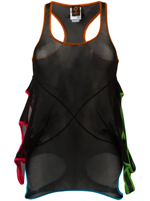 Jean Paul Gaultier Pre-Owned Soleil trimmed mesh top