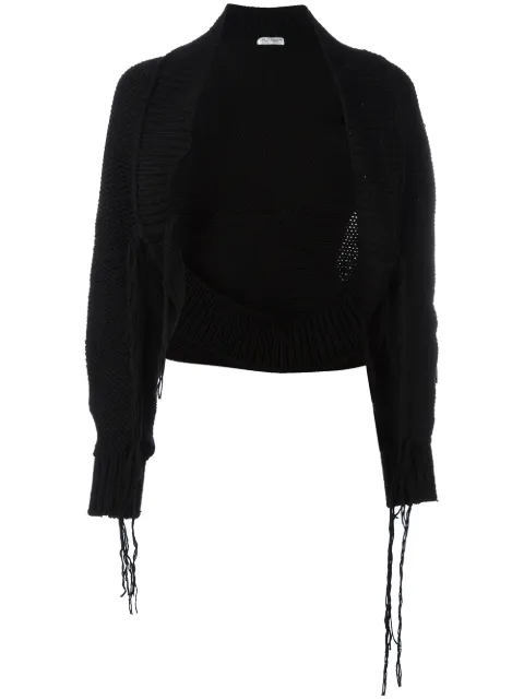 Comme Des Garçons Pre-Owned Robe de Chambre loose threads bolero
