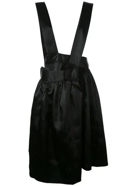 Tricot satin dungaree skirt Tricot satin dungaree skirt