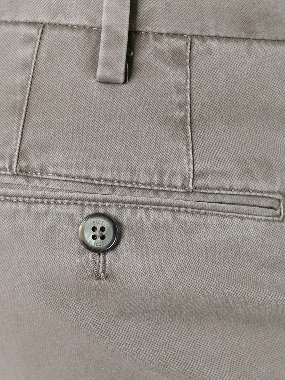 PT Torino getailleerde chino Beige