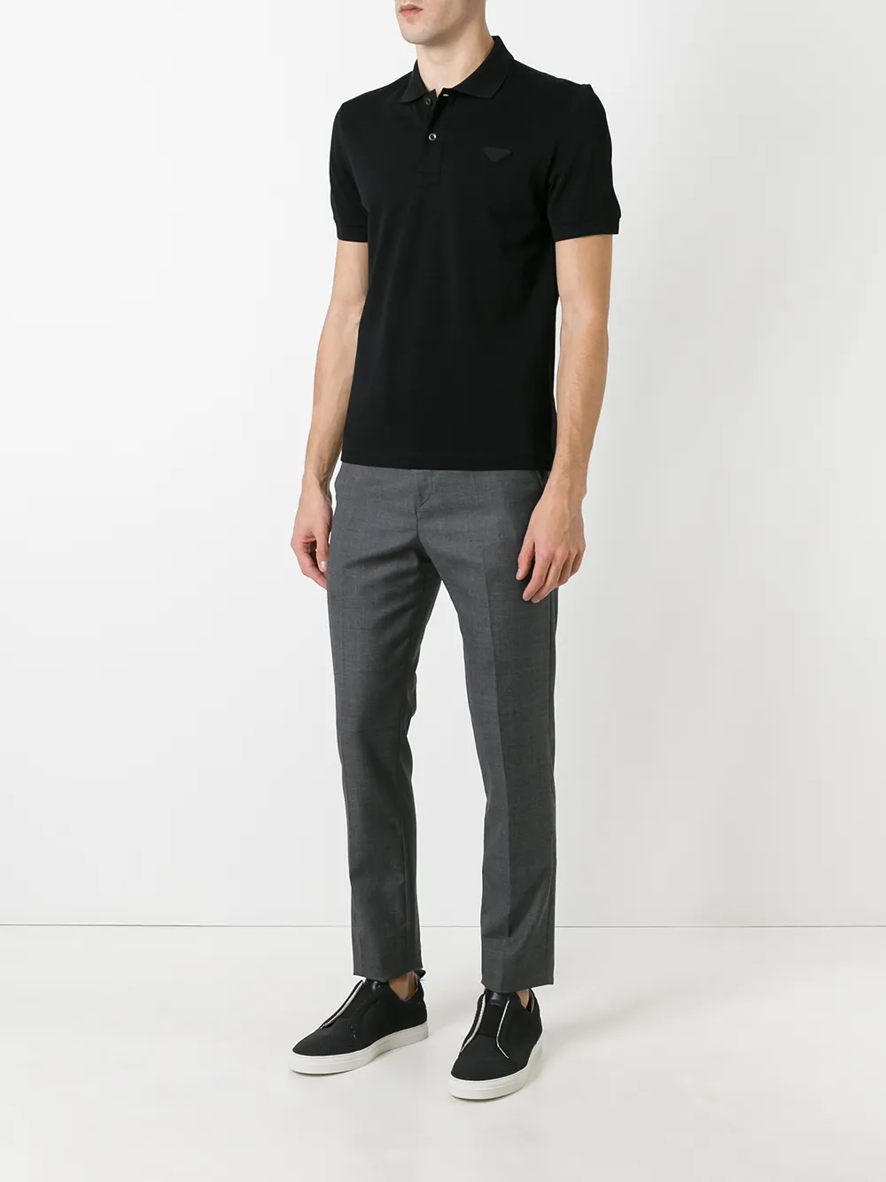 Prada Logo patch polo shirt | Image 2