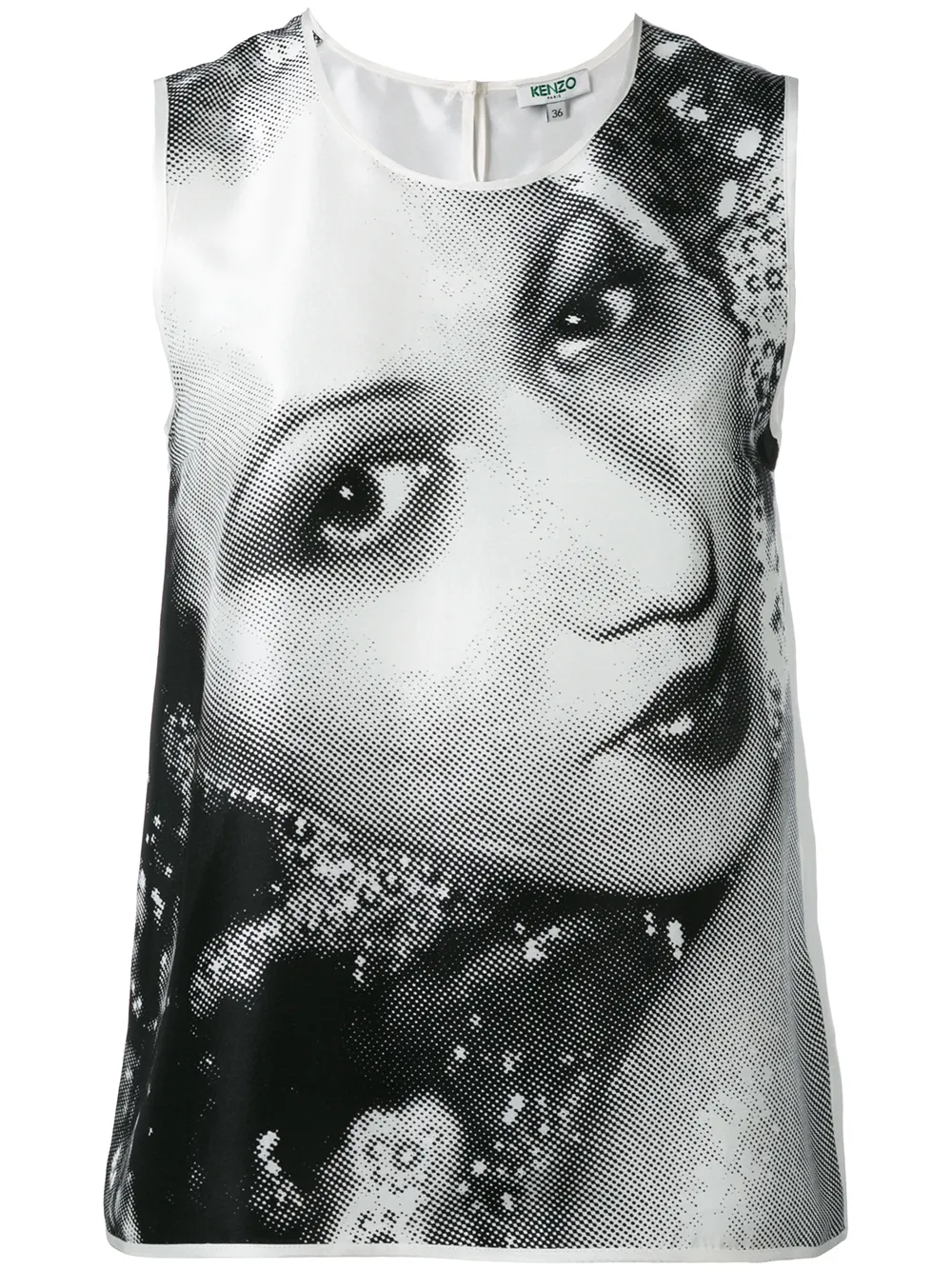 Kenzo classic print tank top - Bianco