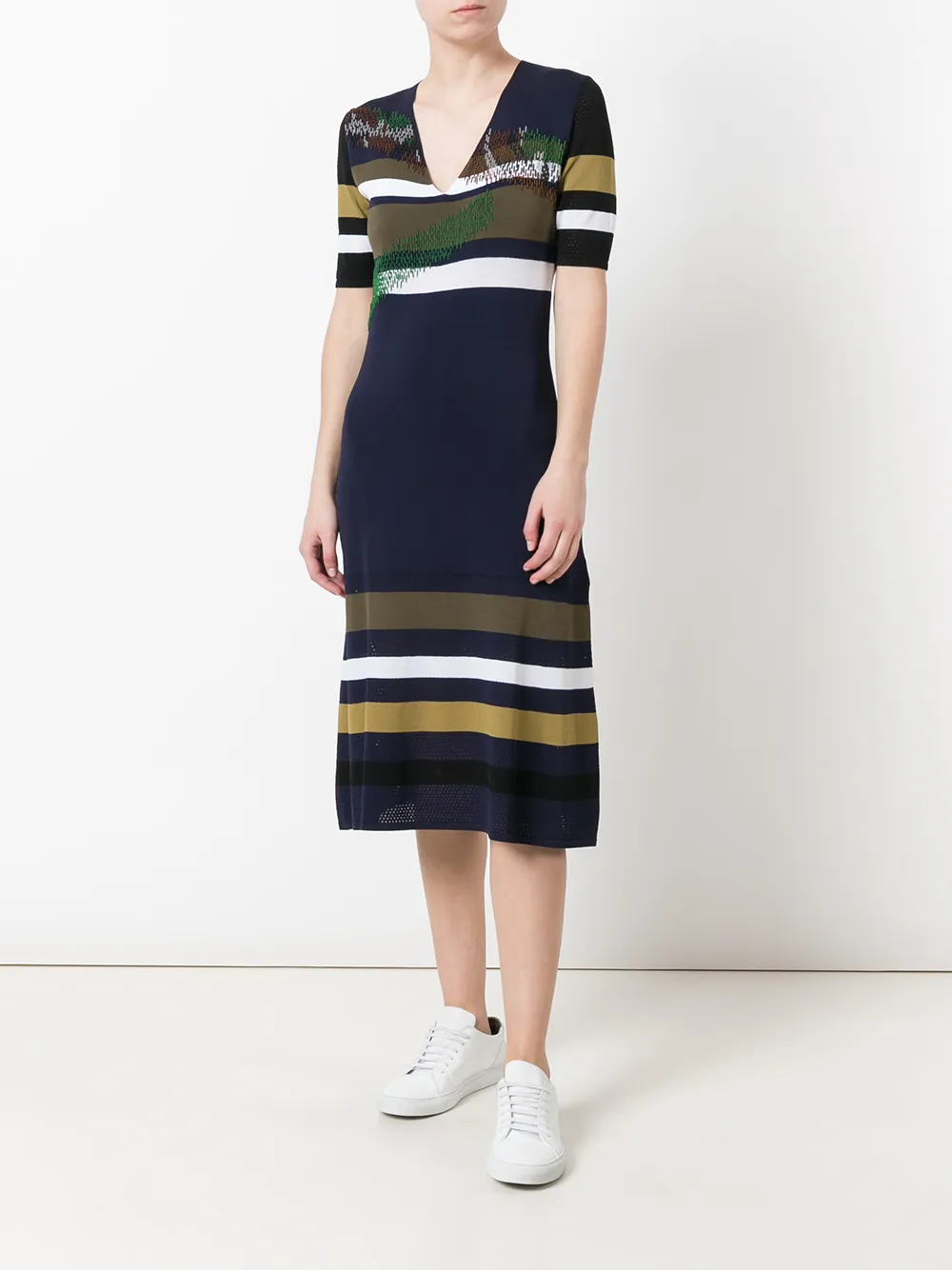 Kenzo striped dress Blauw