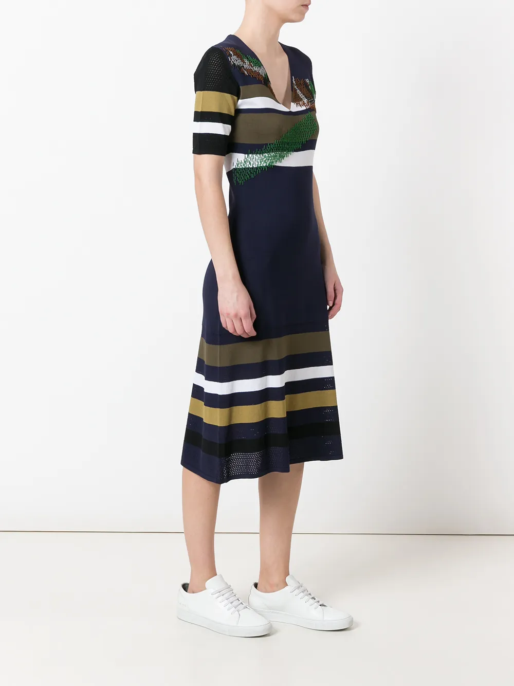 Kenzo striped dress Blauw