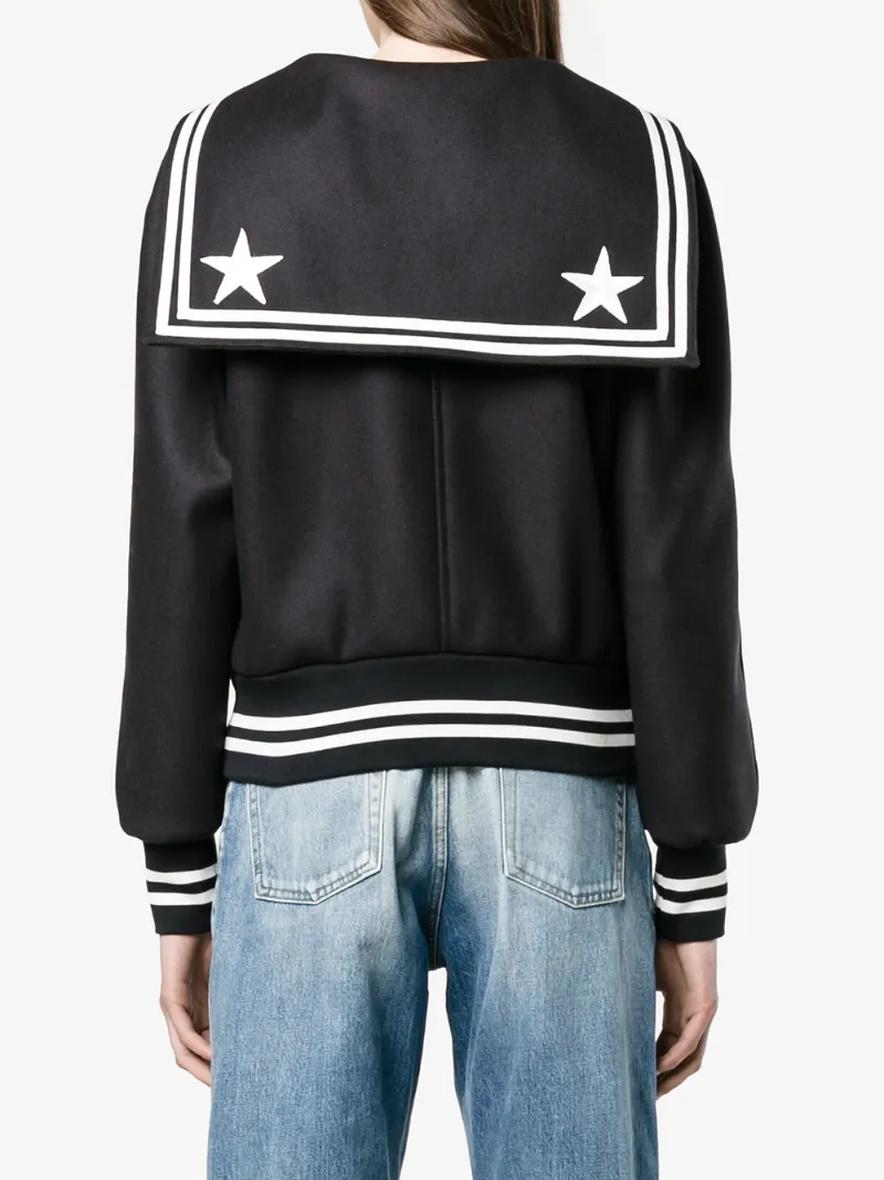 2 Stores In Stock DOLCE & GABBANA Sequin Embellished Sailor Collar