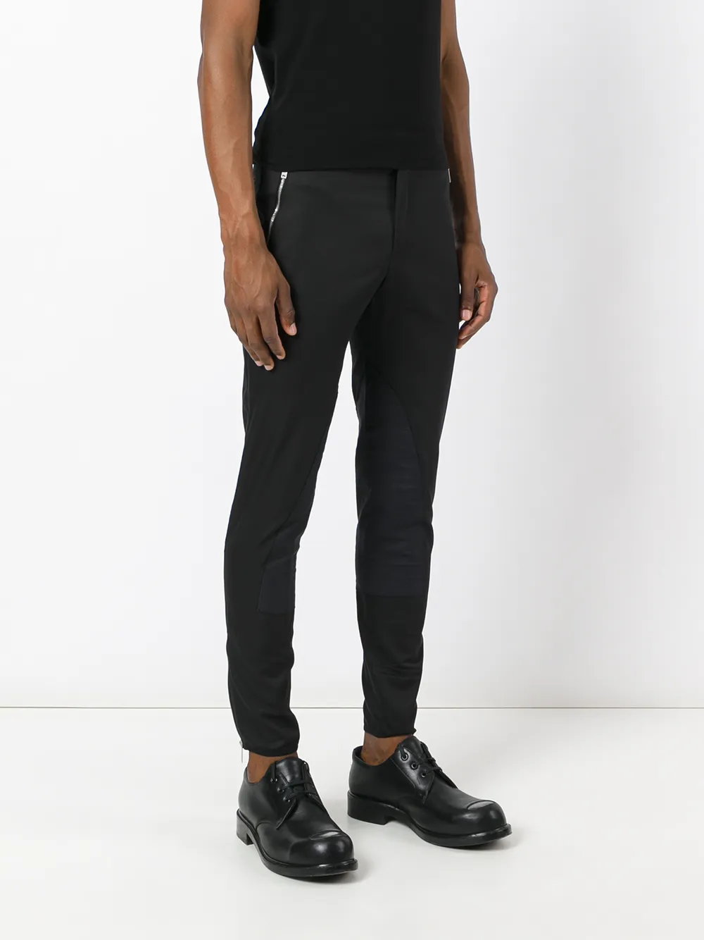  Alexander Mcqueen Jeans Mit Engem Schnitt   Schwarz 