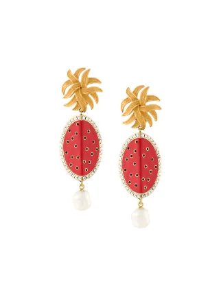Dolce Gabbana Fruit Pearl Earrings Farfetch Dolce Gabbana Fruit Pearl Earrings