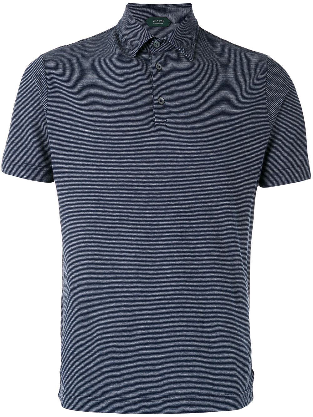 Zanone color block polo shirt - Blue