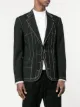 Maison Margiela topstitch detail blazer