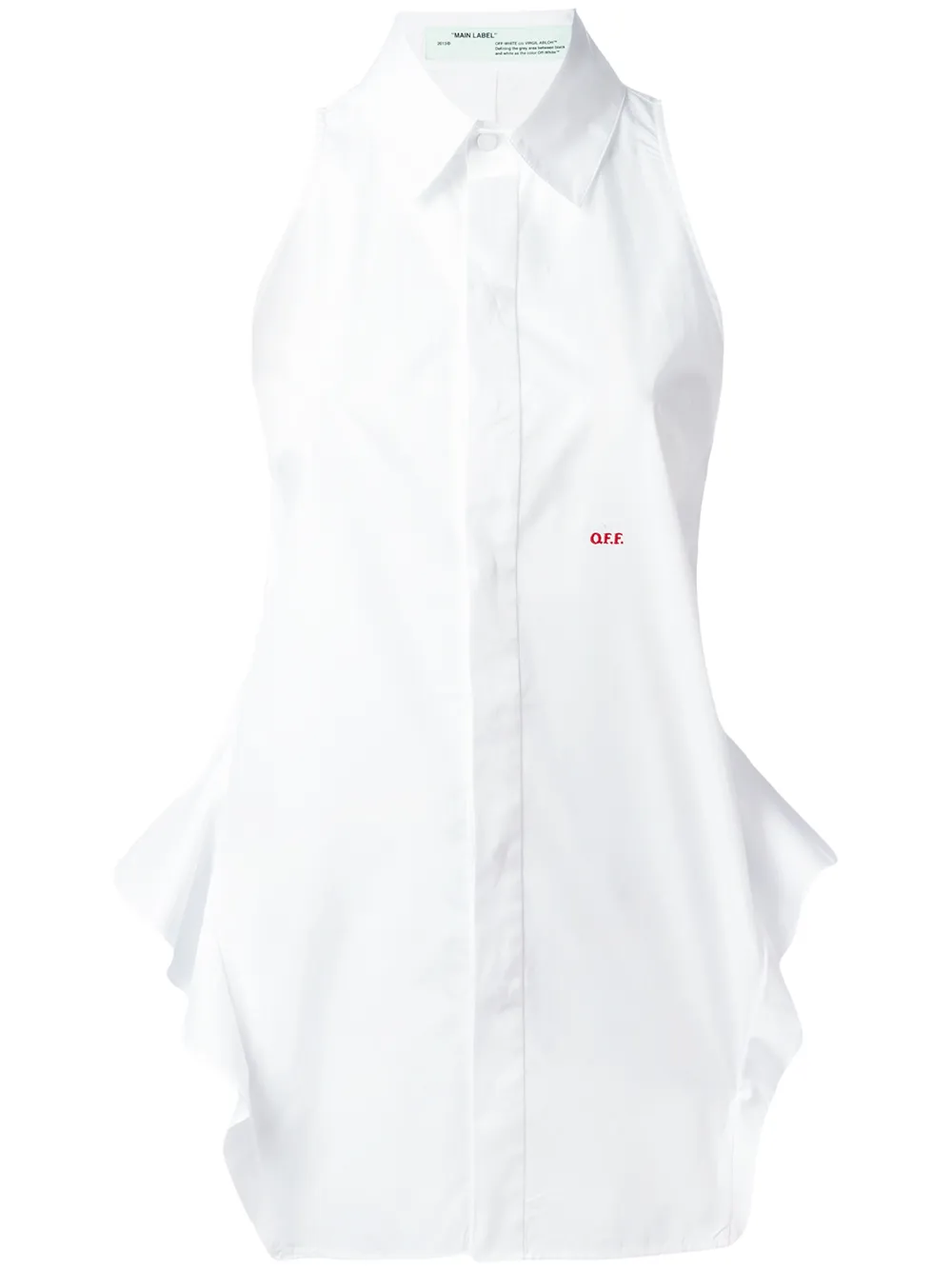 Off-White Hemd mit gerüschtem Saum | Weiß | Image 1
