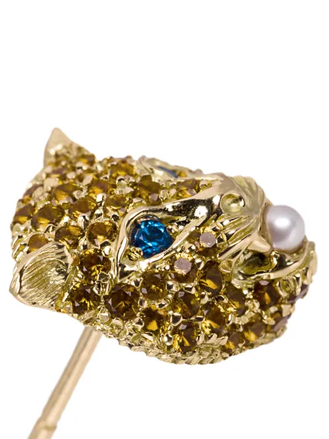 GUCCI GUCCI 18KT CAT LE MARCHÉ DES MERVEILLES EARRINGS - METALLIC