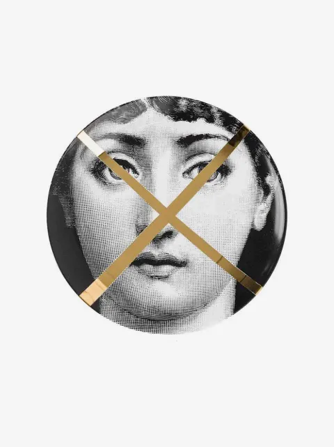 Fornasetti assiette à visage imprimé