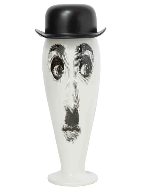 Fornasetti bowler hat lidded vase