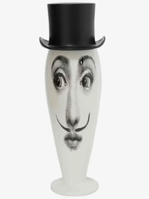 Fornasetti top hat lidded vase