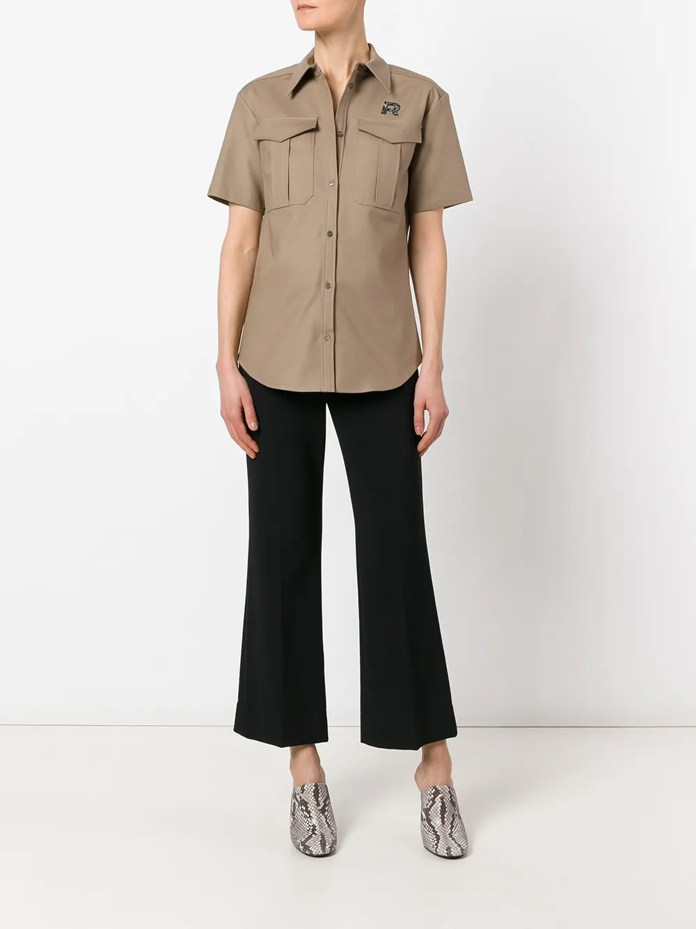 Rochas shortsleeved shirt Bruin