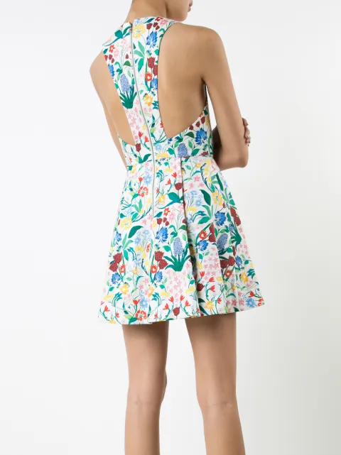 ALICE AND OLIVIA floral print draped dress
