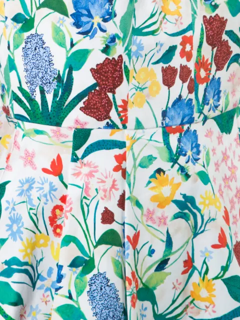 ALICE AND OLIVIA floral print draped dress