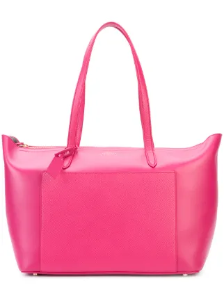 New Smythson Pink Panama East West Tote Bag For Women New Smythson Pink Panama East West Tote Bag For Women