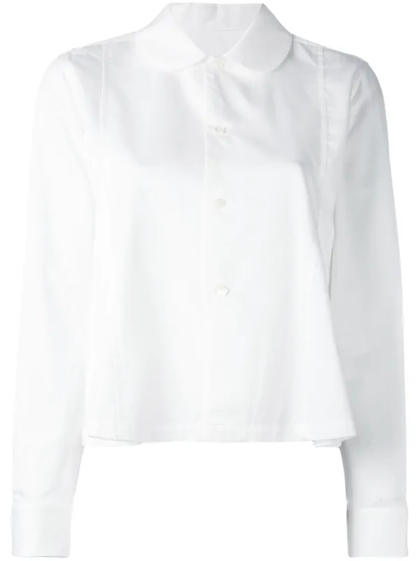 Comme Des Garçons Comme Des Garçons Round Collar Shirt | White
