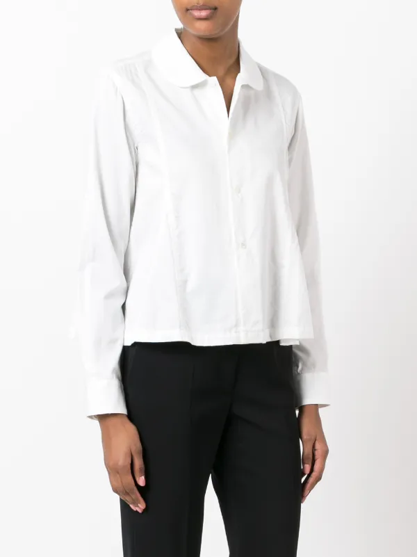 Comme Des Garçons Comme Des Garçons Round Collar Shirt | White