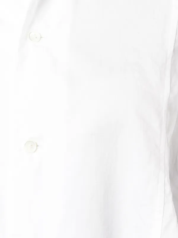 Comme Des Garçons Comme Des Garçons Round Collar Shirt | White
