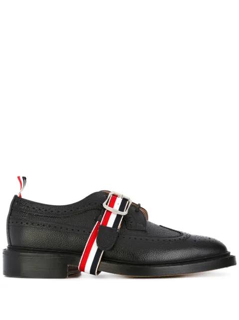 Thom Browne zapatos de vestir con correa de grosgrain