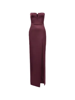chinese dress ladies Alex Perry Kane Sheer Front Strap Gown Dress – EKOLUV