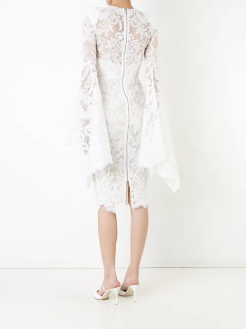 frilled maxi dress