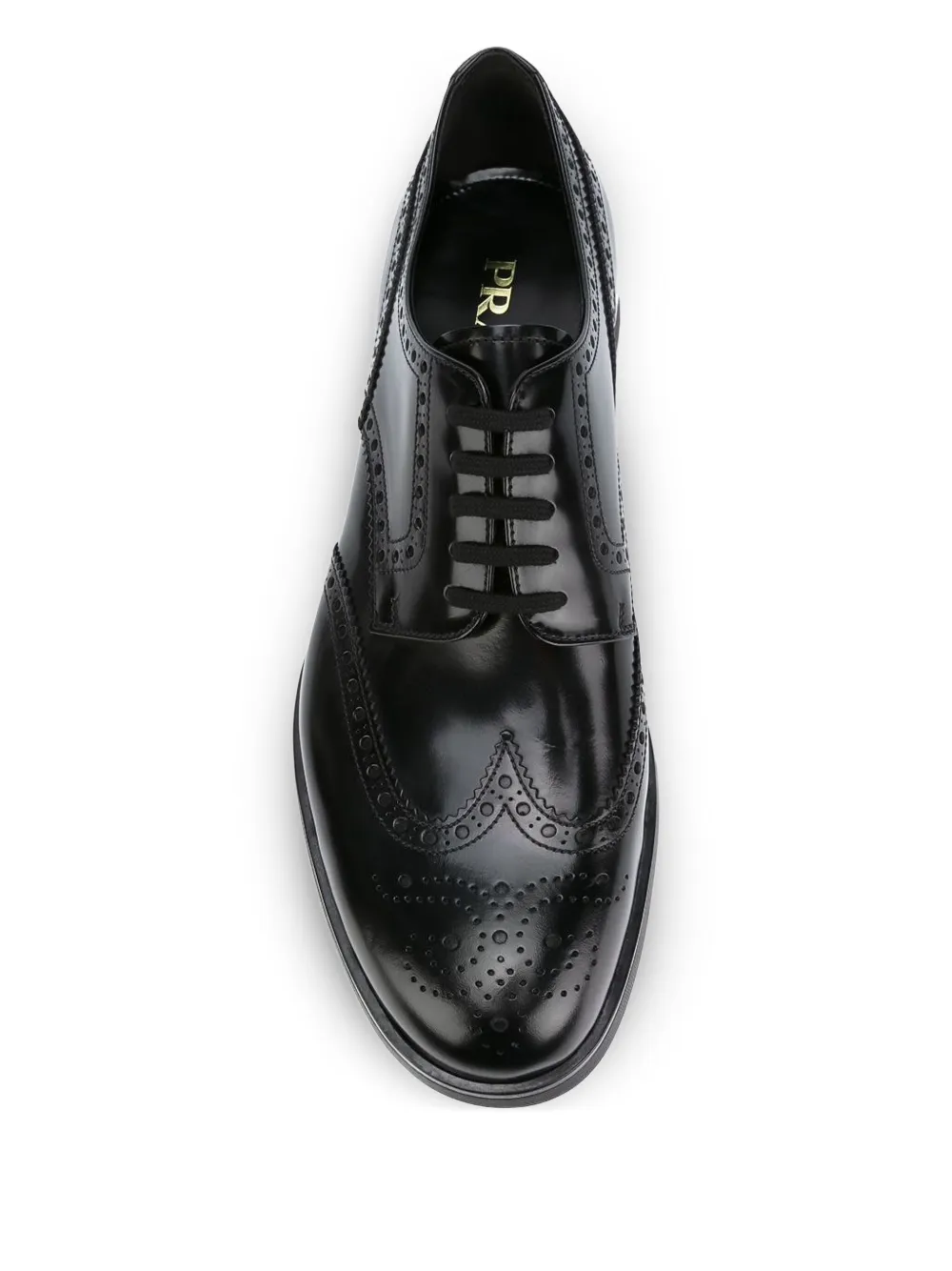 Prada platform sole brogues Zwart