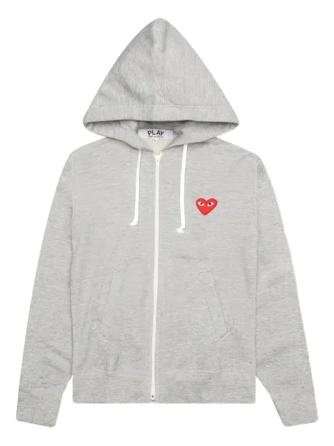 Comme Des Garçons Play heart-appliqué cotton hoodie