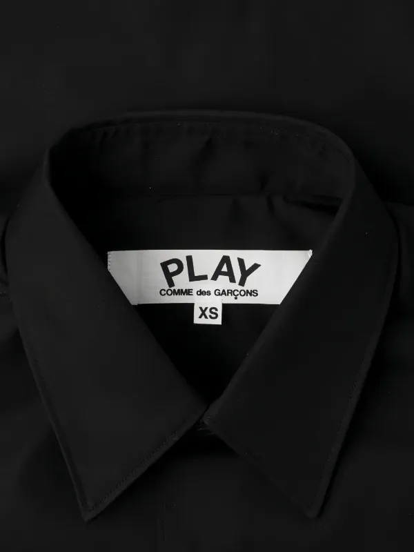 Comme Des Garçons Play embroidered-heart Shirt Black FARFETCH IN