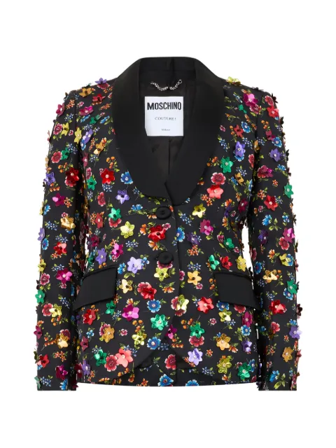 Moschino floral embroidered blazer