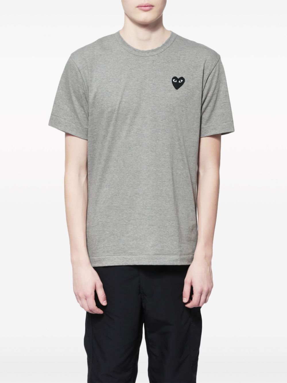 Comme Des Garçons Play heart-patch cotton T-Shirt - Grey