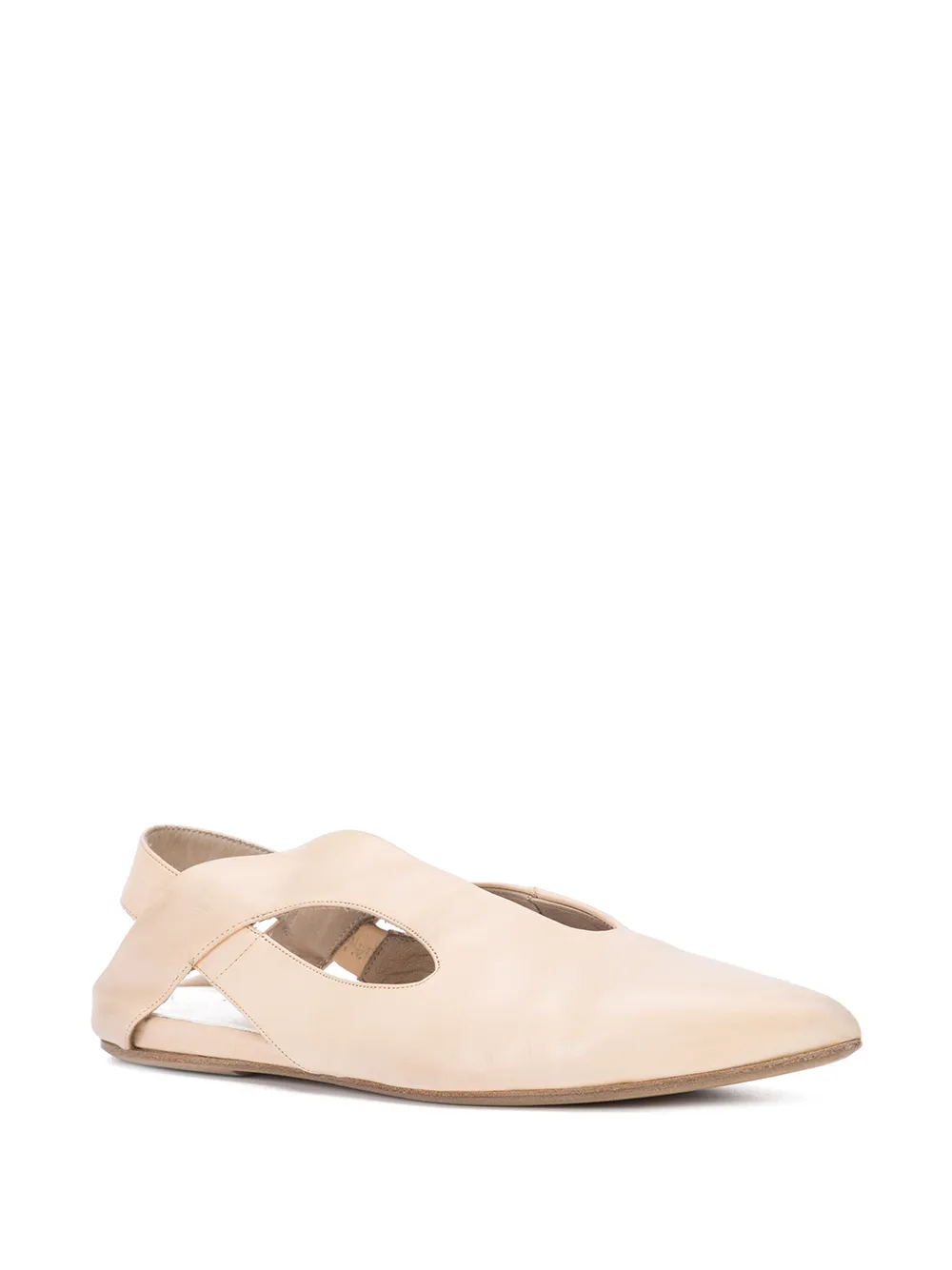Marsèll pointed slingback slipper Neutrals
