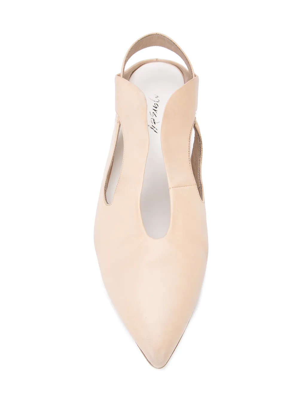 Marsèll pointed slingback slipper Neutrals