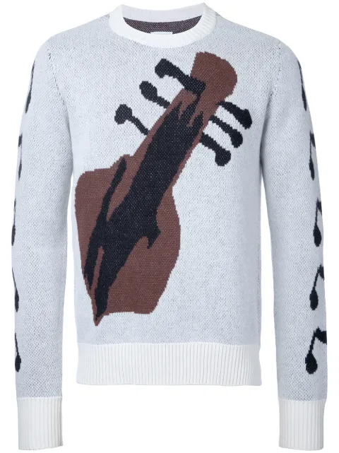 Takahiromiyashita The Soloist guitar intarsia jumper