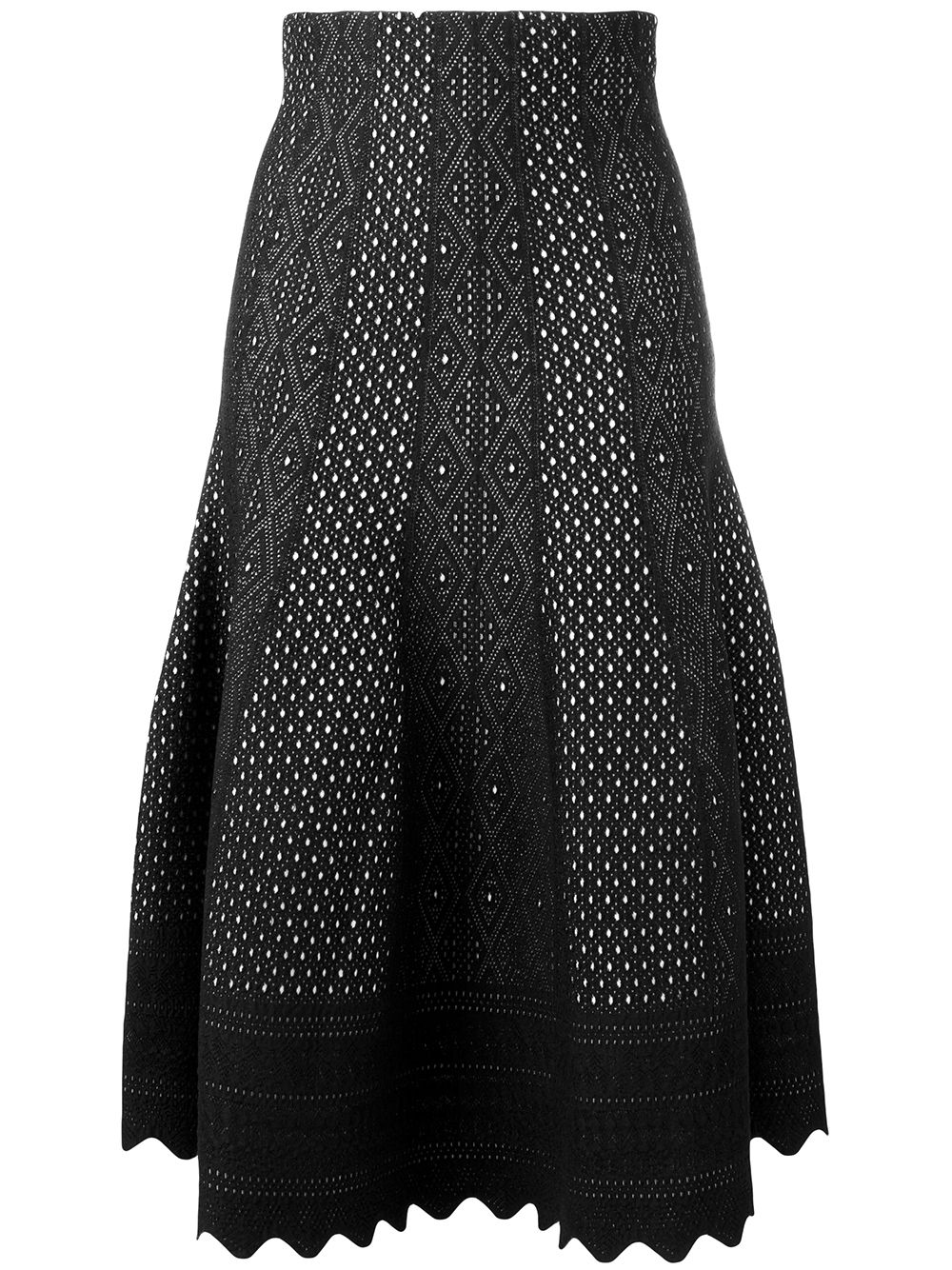 Alexander McQueen Jacquard Knit Skirt - Farfetch