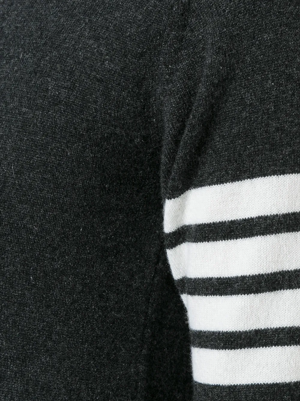 Thom Browne striped detail shortsleeved jumper Grijs