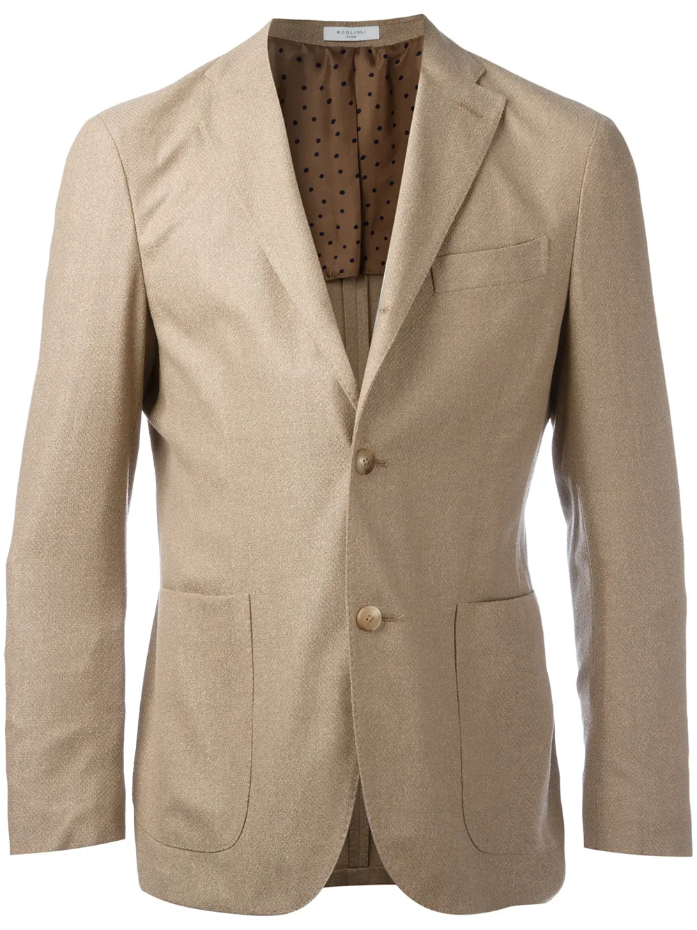Boglioli front pocket blazer Beige