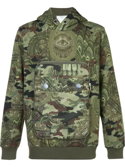 Givenchy camouflage hooded sweatshirt