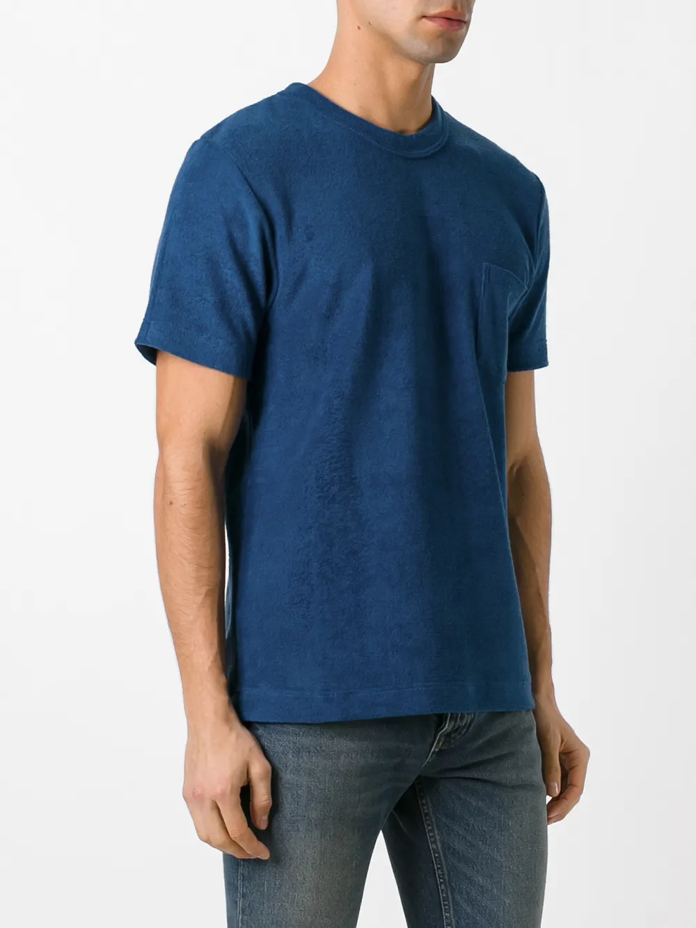  Howlin' Frottee T Shirt Mit Brusttasche   Blau 