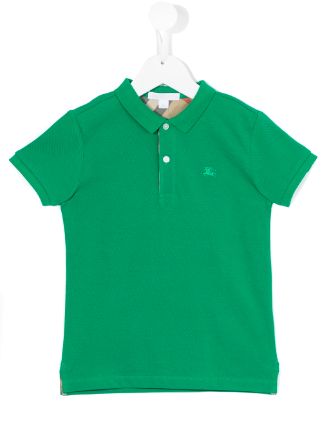 burberry polo kids green