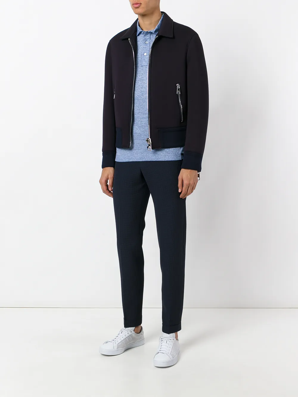 Briglia 1949 checked tailored pants - Blauw