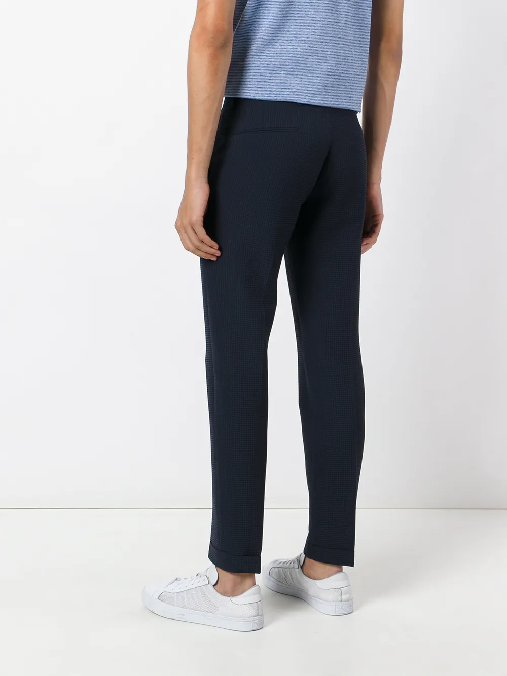 Briglia 1949 checked tailored pants Blauw