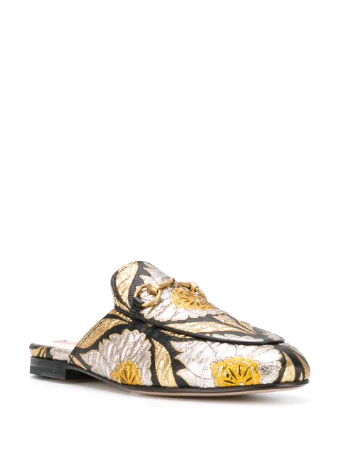 gucci princetown floral mule